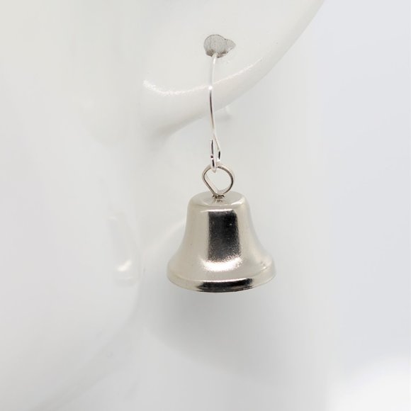 Silver Bell Earrings - Picture 2 of 5
